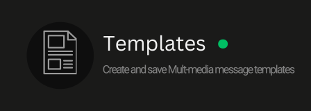 Create and save multimedia mssage templates