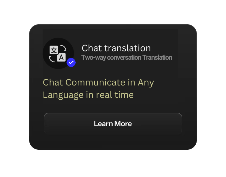 Real time conversation translation